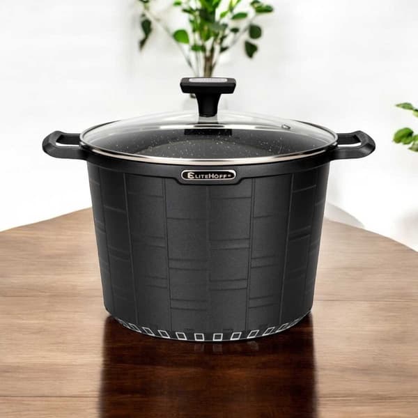 GRANITKRYTA MED LOCK 24 cm 6,5 L E-7032