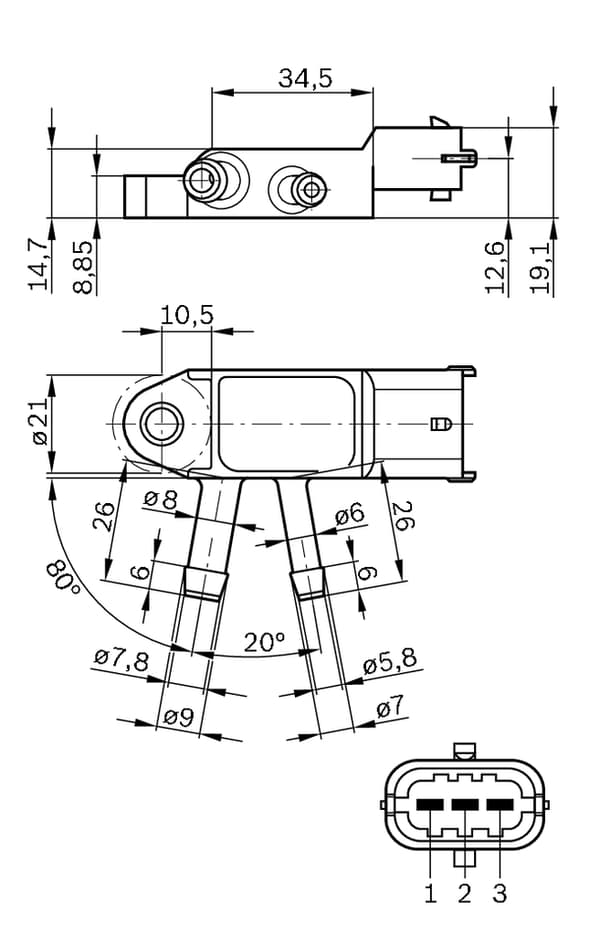 TRYCKGIVARE 0281002772 BOSCH