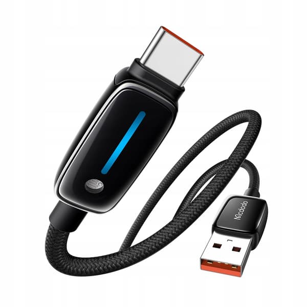 MCDODO LADDNINGSKABEL USB-A USB-C SNABBLADDNING FÖR IPHONE TYP C 1M LED