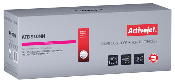 Activejet-toner til Brother TN910M ny ATB-910MN