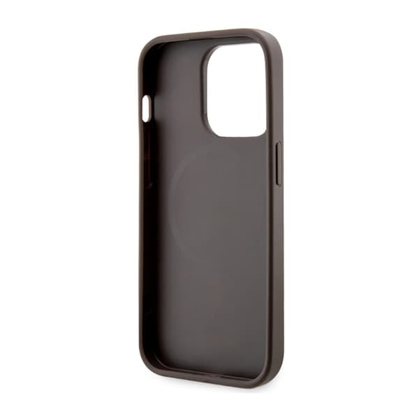 Guess 4G Printed Stripes MagSafe - iPhone 14 Pro cover (brun)
