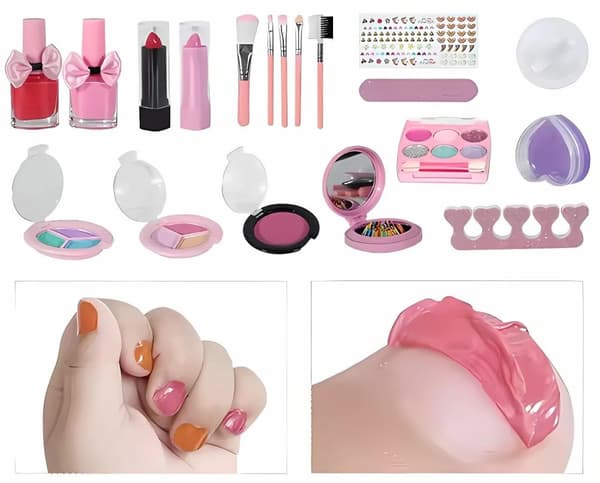 Boxset kosmetika smink nagel flickor enhörning som present