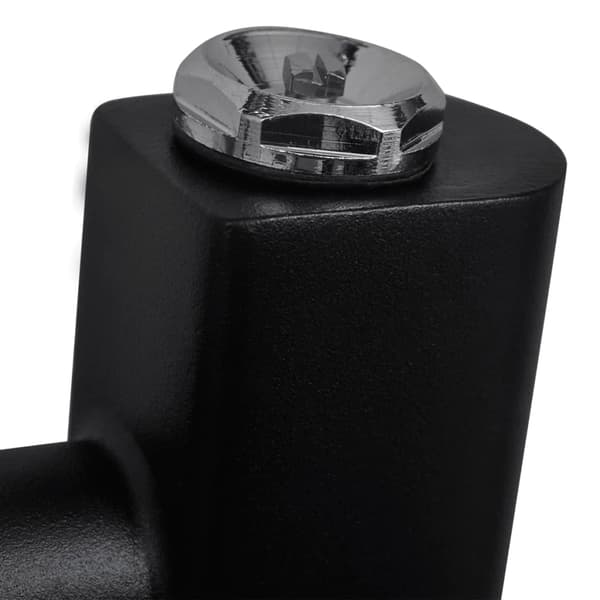 Badeværelsesradiator, buet, 480 x 480 mm, sort