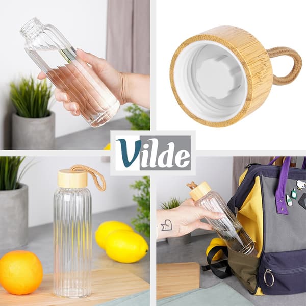 Glasflaske til vand 500 ml