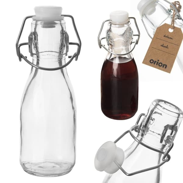 Glasflaska med klipp 160 ml
