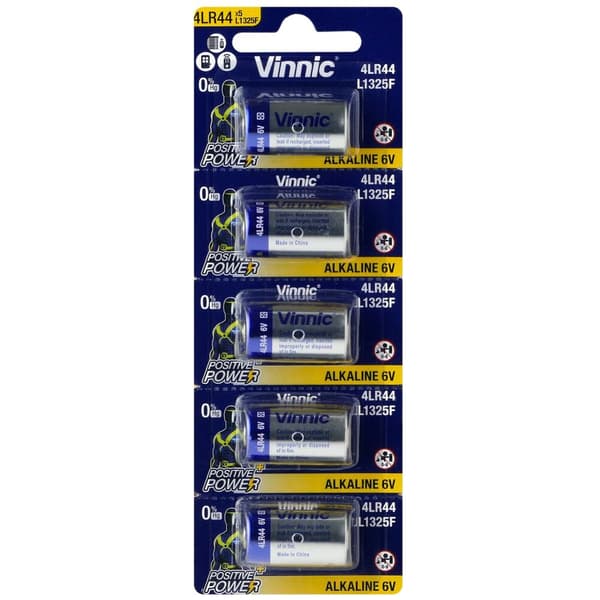 4LR44 Vinnic specialistbatterier 5 stk.