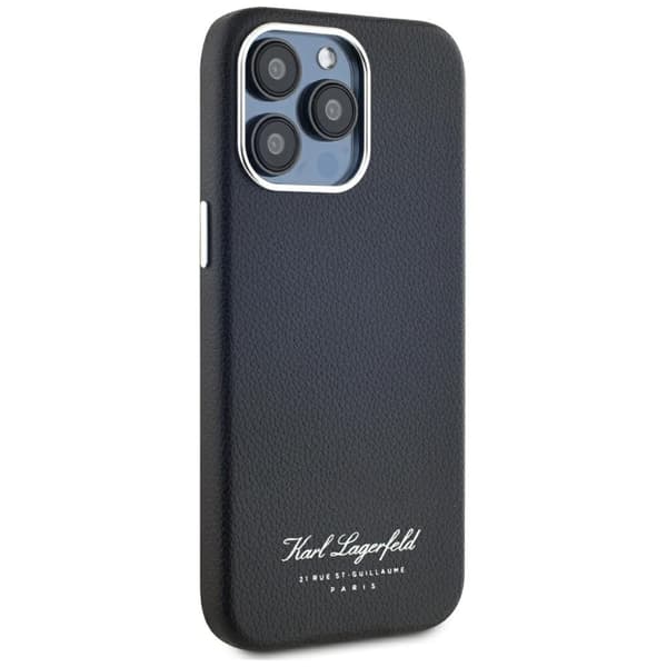 Karl Lagerfeld hotel RSG cover til iPhone 15 Pro sort