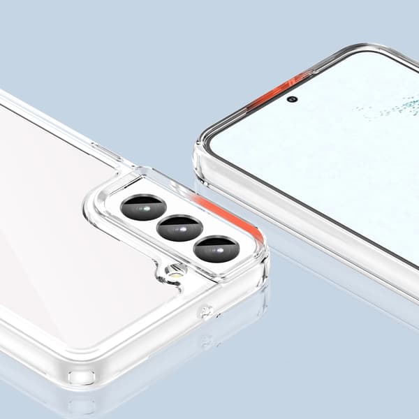 Outer Space Case Samsung Galaxy S23+ skal med flexibel ram transparent