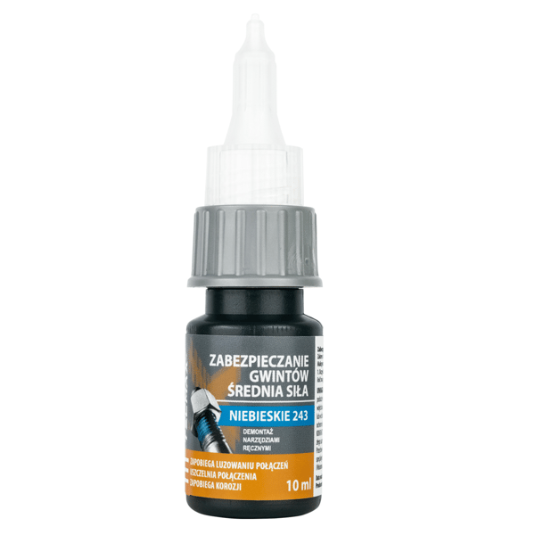 TECMAXX - Trådlåsingsmiddel blå - medium 10ml løs