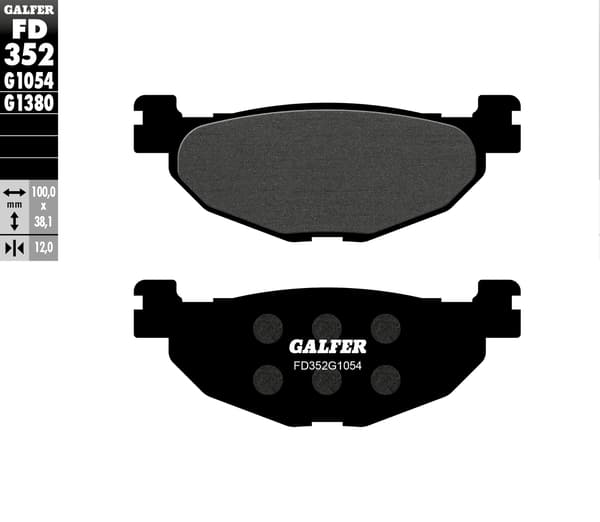 Galfer KH408 jarrupalat puolimetallisia