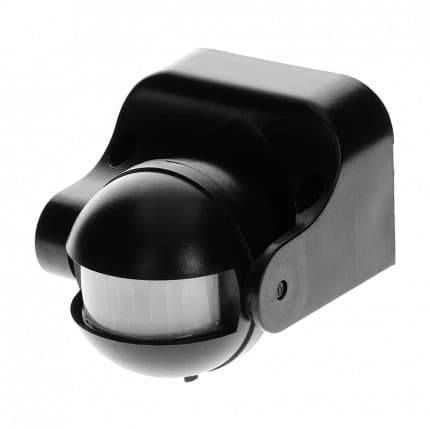 BEVÆGELSESSENSOR 180° IP44 1200W SORT - ON-CR-201/B