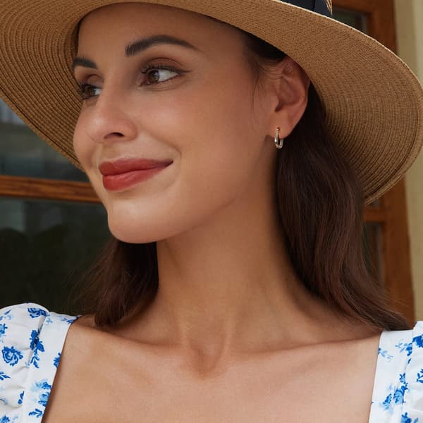 Elegante firkantede sølvringe, 925 sølv