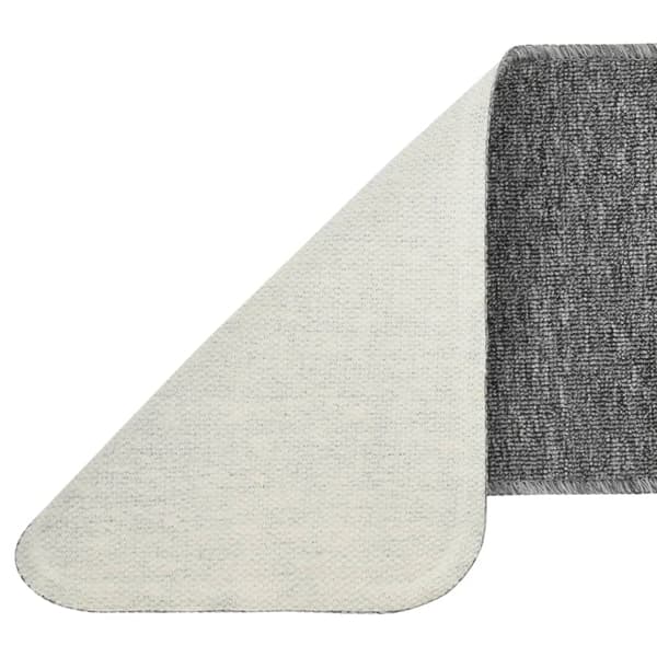 vidaXL Halkfria Trappmattor, 15 st, 60x25 cm, Grå