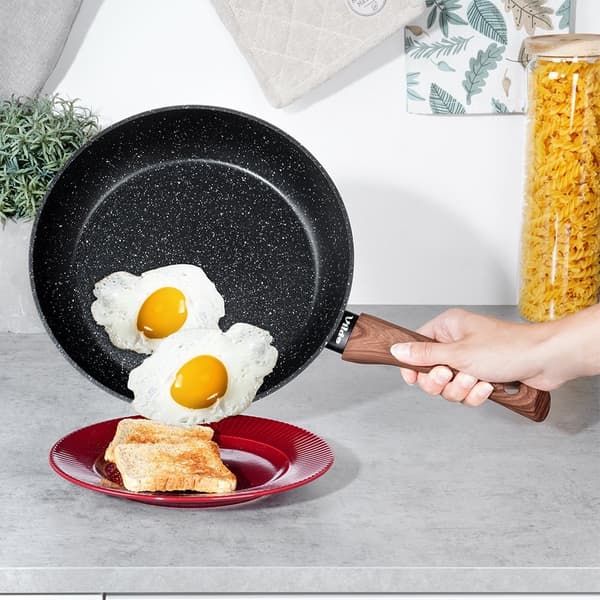 Granit stegepande BLACK&WOOD 26 cm