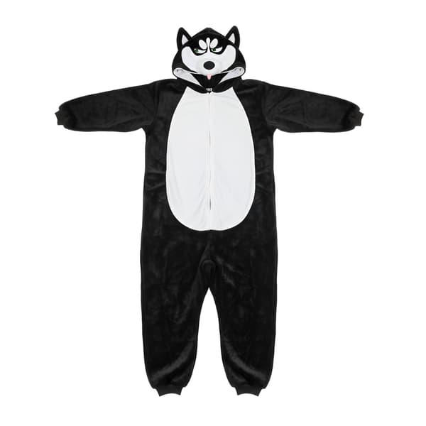 Kigurumi Pyjamas Kostume Sort Husky Størrelse: 145 - 155 cm