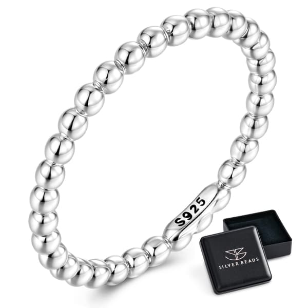 Silverring med BOLLAR storlek 14 silver 925