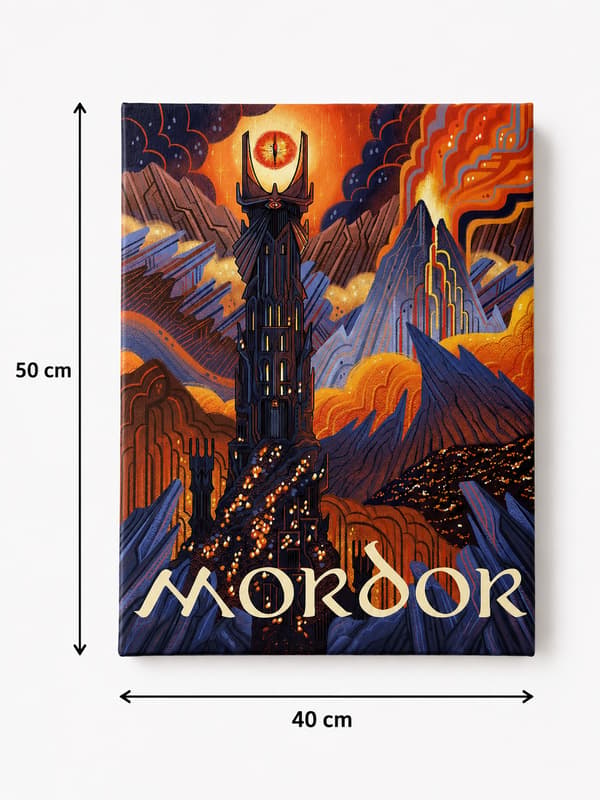 Målning med siffror Tavla Mordor Sagan om ringen 40x50 cm