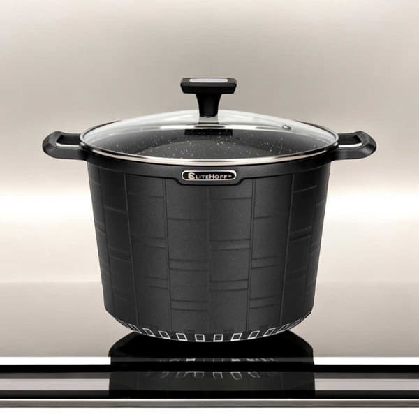 GRANITKRYTA MED LOCK 24 cm 6,5 L E-7032