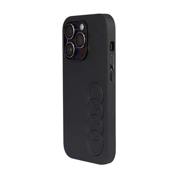 Audi Syntetisk Læder - iPhone 14 Pro Etui (Sort)