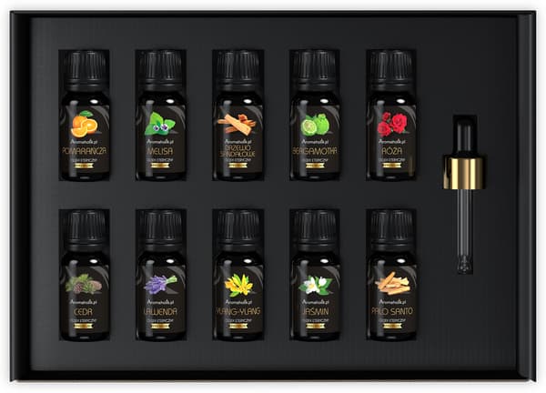 Eteriska oljor Eteriska oljor Set för luftfuktare med diffusor 10x10ml