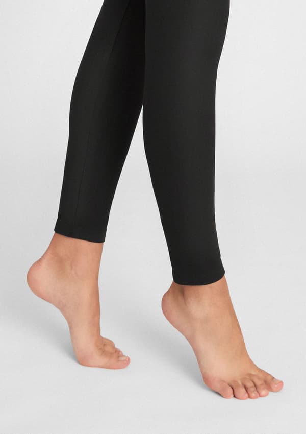 Dameleggings elastiske med bred talje 853 Active Marilyn L sort