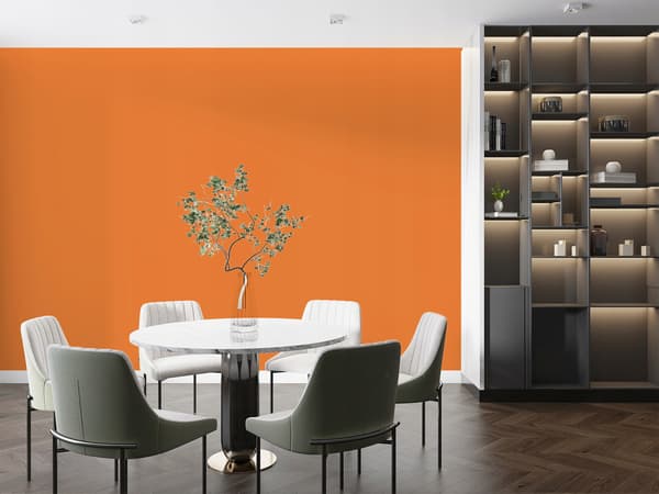 Keramisk loftsmaling intens orange farve H5933 mat 2L