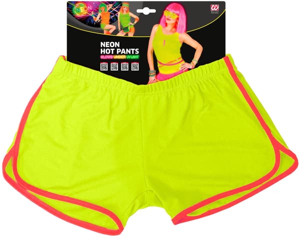 Neongula 80-tals disco shorts