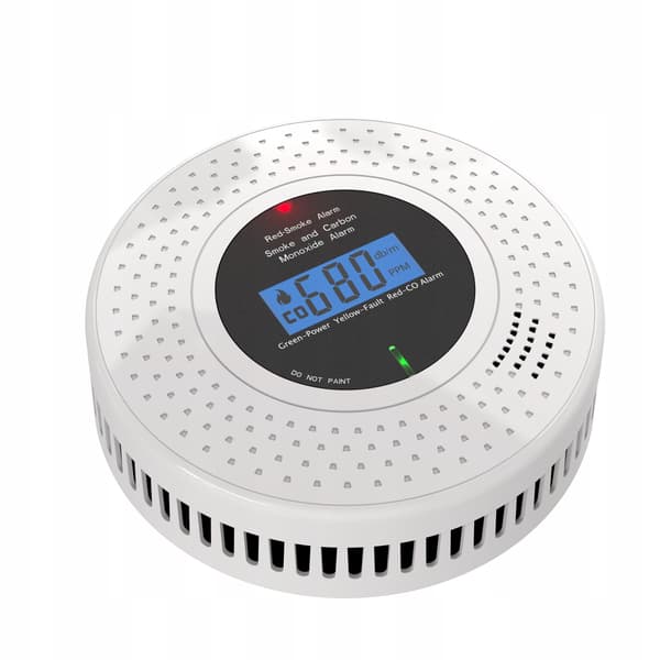 Rök- och kolmonoxiddetektor 2 i 1 TUYA ZIGBEE-CERTIFIERAD