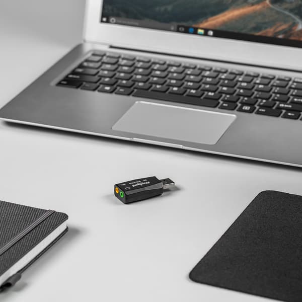 Rebel USB 3D-ljudkort virtuell 5.1 surround plug and play