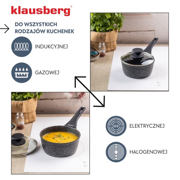MARMOR UNDERKØDSEL 1,2L MED LÅG KLAUSBERG KB-7986