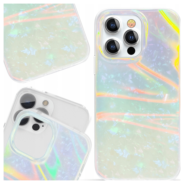 Kingxbar Shell Series Luksuriøst Elegant Etui til iPhone 13 Pro Perle Mint