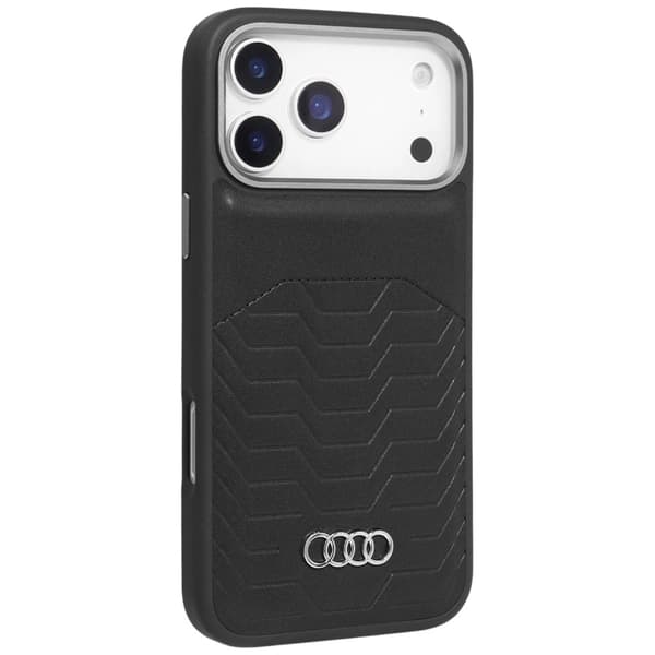 Audi GT MagSafe-etui i kunstlæder til iPhone 17 Pro Max - Sort