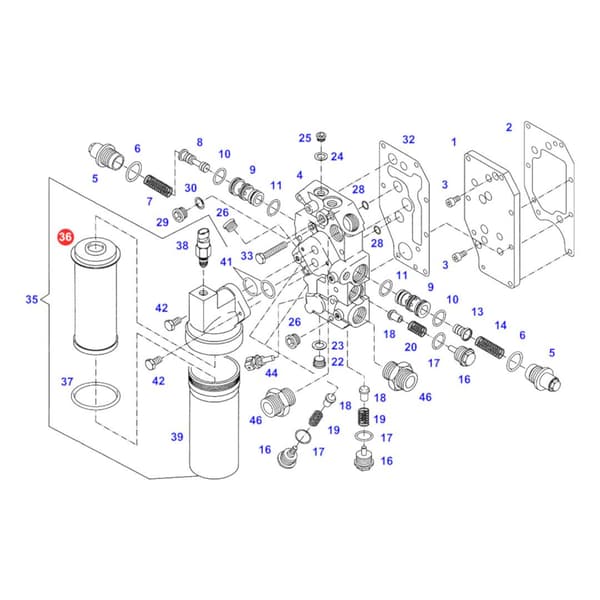 HD722 Mann Filter-drivhydraulfilter