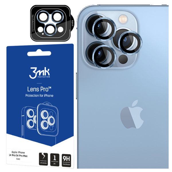 Apple iPhone 13 Pro/13 Pro Max - 3mk Linsskydd Pro Sierra Blå