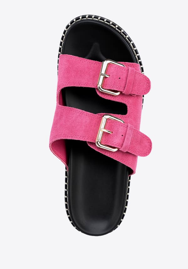 Wittchen Dam Rosa Mockaskinn Flip-flops