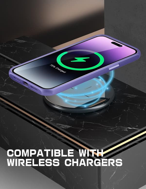 ETUI TIL APPLE IPHONE 14 PRO MAX SILICIUM LILLA FORSTÆRKET A2894 A2651
