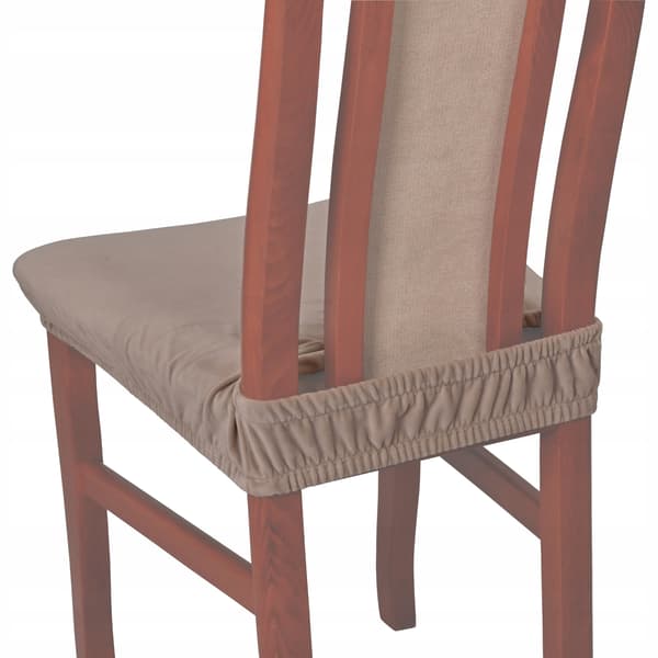 Stolöverdrag Stolsäte Kort sammet TESS Beige