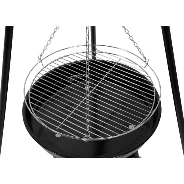 Hängande grill på stativ med eldstad, galler 46 cm