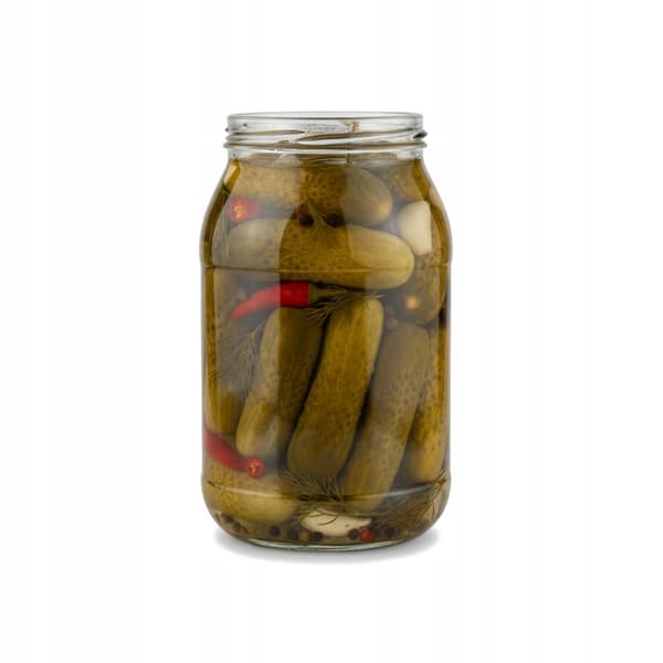 16x Glasburkar 900ml UTAN lock för marmelad, kompott, pickles, honung