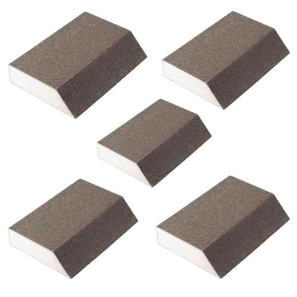 Vinklet slibesvamp P60 5 stk