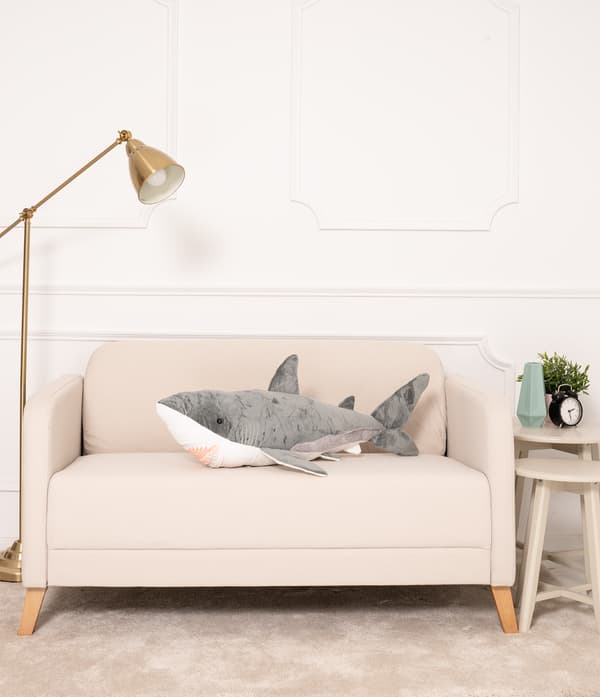 Teddy Bear Gustaw Shark ADI grå 90cm