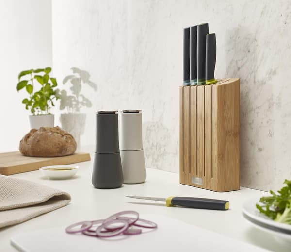 Joseph Joseph Elevate Bambublock Magnetiska Spårknivar Set med 5