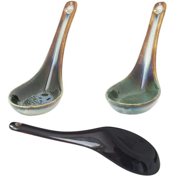 KERAMISK RAMENSOPPSKED 15 ml. MIDDAGSKED 16,5 CM