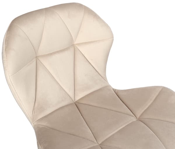 Gordon svart beige sammetsbarstol