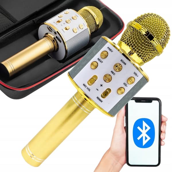 Mikrofoni WS-858 kullannärinen laukulla (40 kpl)