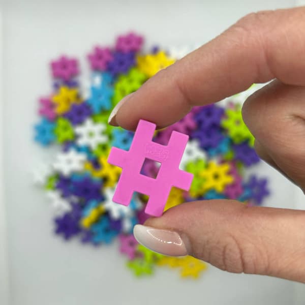 Meli Constructor Pink -matkalaatikkopalikat 500 kpl.
