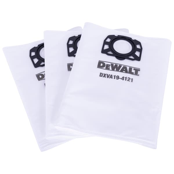 DEWALT TEXTILPÅSAR FÖR DEWALT DAMMSUGARE 23-38L 3 ST.