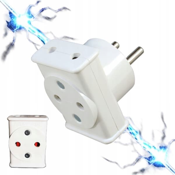Triple thief elektrisk splitter 3x2P