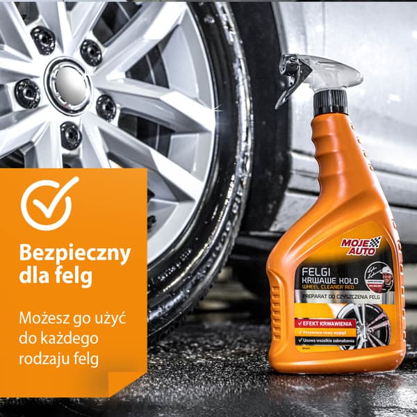 MOJE AUTO - Præparat til fælge "Blodigt hjul" 750ml - Atomizer