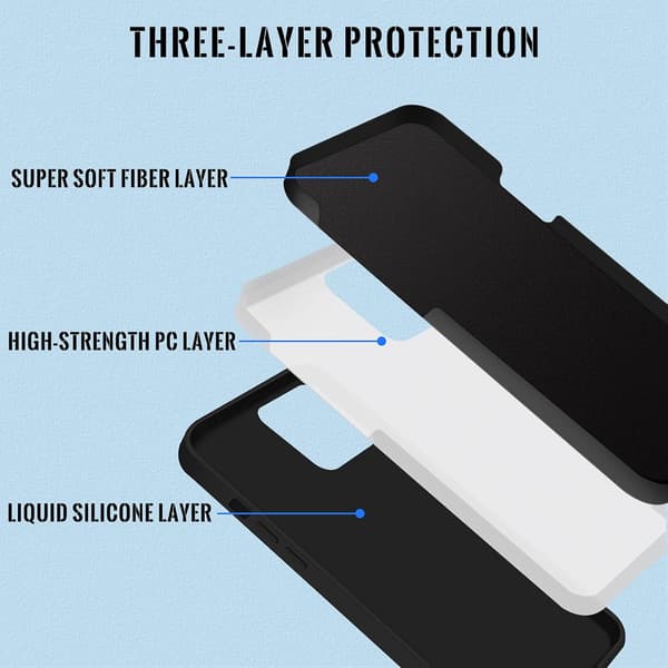 MUSTA SILIKONIKUORI APPLE IPHONE 13 PRO 6.1':LLE